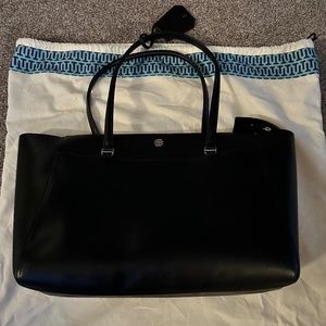 Tory Burch Black Leather Tote